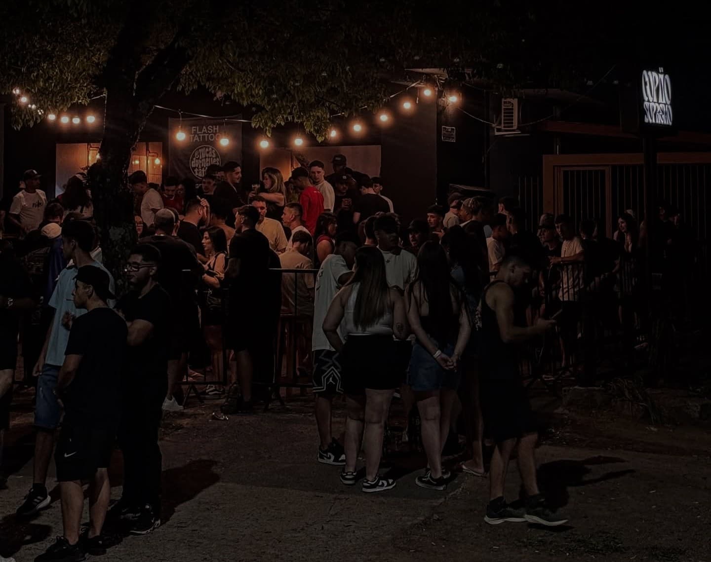 Publico na area externa